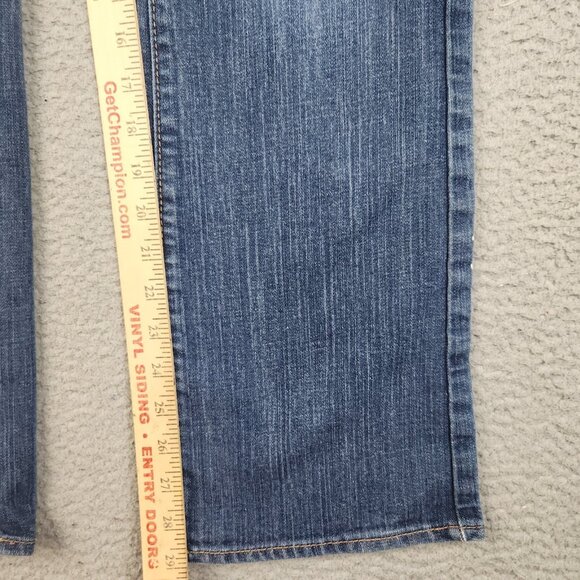 Womens Size 8 Regular Diva Old Navy Jeans Blue Bootcut Classic Mid Rise Stretch - Picture 6 of 12